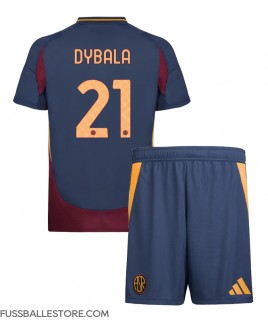 Günstige AS Roma Paulo Dybala #21 3rd trikot Kinder 2024-25 Kurzarm (+ Kurze Hosen)